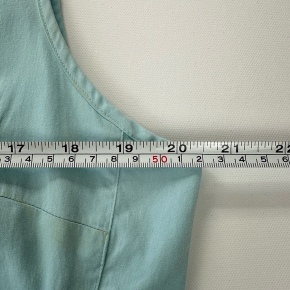 Talbots Light Blue Ruffle Neck Midi Dress - Picture 5 of 7